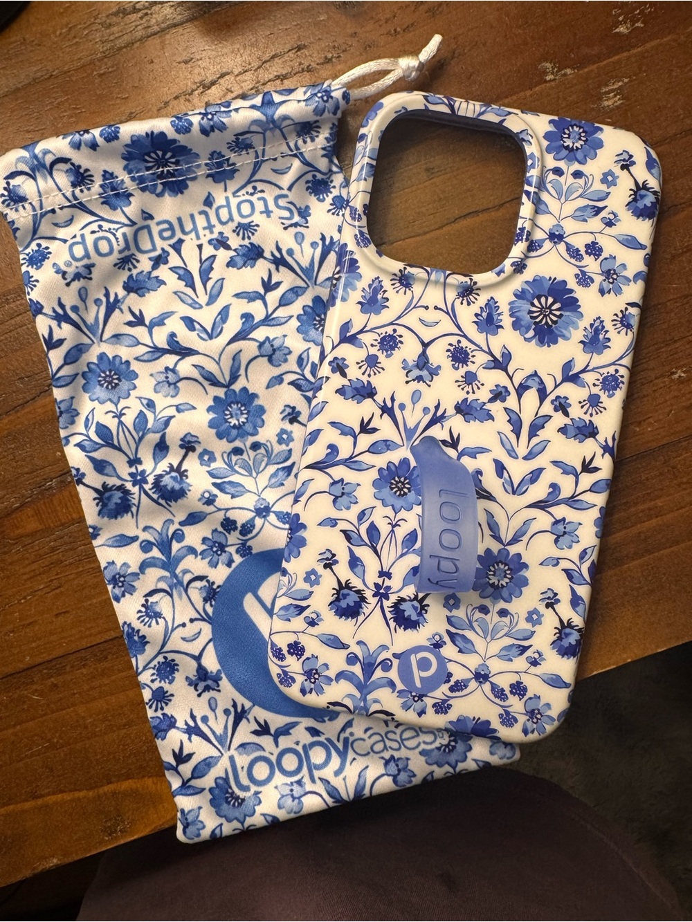 Loopy Cases Blue Floral Phone Case